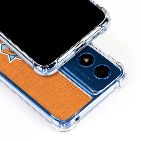 NBA New York Knicks Canvas Moto G 5G (2024) Clear Case